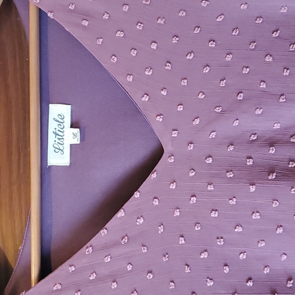 Women's Listicle Swiss dot dress - Picture 2 of 8